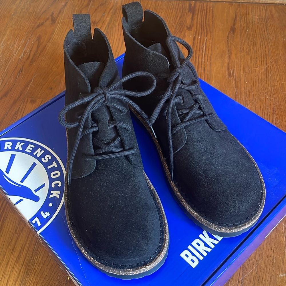 Birkenstock Women's Suede Black Ankle Booties